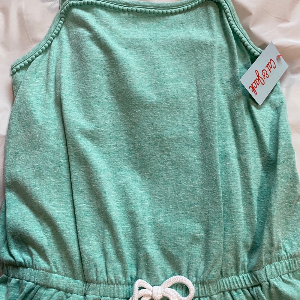 Size: 10, brand new, cat & jack, romper, sort of an aqua color